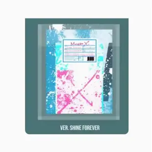 MONSTA X 正規1續 SHINE FOREVER親筆簽名藍色