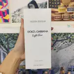 NANA實拍二店~D&G DOLCE & GABBANA LIGHT BLUE 淺藍 女性淡香水100ML TESTER