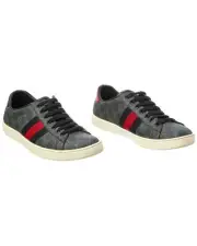 Gucci Ace Gg Supreme Canvas & Leather Sneaker (Authentic Pre-Owned) Women's