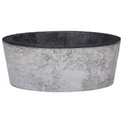 Sink Black �40x15 cm Marble vidaXL