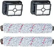 ,Compatible for Robot Replacement Vacuum Filter，,Compatible for Bissell Crosswave 1868 1785 Series 17132 Hepa Filter ，Pet Roll Brush Accessories(2pcs Roll Brush+2pcs Filter)
