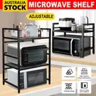 Microwave Shelf Oven Rack Adjustable Metal Kitchen Organiser Storage Set 2/3Tier