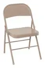 Cosco Antique Sand Metal Folding Chair (Pack of 4)