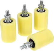 Vaguelly 4Pcs Nylon Pulley Block for Sliding Doors Swivel Rail Door Wheels Guiding Wheel for Courtyard Gates Rolling Shutters Durable Wear Resistant Design Stable Reliable