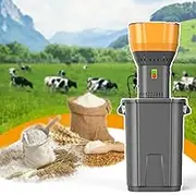 Grain Mill,Feed Crusher,1000w/1300w Dust-Free Dry Cereals Grinder,30L/45L/55L,19000rpm,0.6-8mm Screen,Removable Body,7L/13.4L Hopper,for Cereals,Coffee Beans,Herbs,45L
