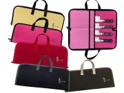 19" Long Waxed Canvas Zippered Knife Bag Tool Organizer Knife Case Only No Knife