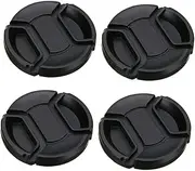 KICHOUSE 55mm Camera Lens Cover Lens Protector 4 Pieces Set Water Resistant Scratch Proof Easy to Carry for Durable Protection