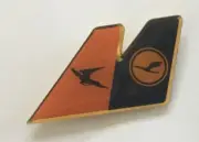 Rare, Vintage Lufthansa Airlines and Condor Airlines Tail Logo pin