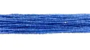 2 Strand 2-3MM A++ Natural Blue Tanzanite Faceted Round Gemstone Loose Beads 12"