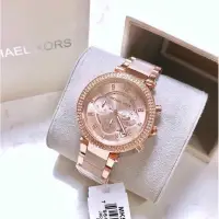 在飛比找蝦皮購物優惠-Michael Kors Parker MK晶鑽三眼計時錶M