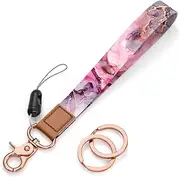 Rimilak Wristlet Keychain, Wrist Lanyard Key Chain for Women Men Car Keys ID Badges Card Wallet Phone Camera