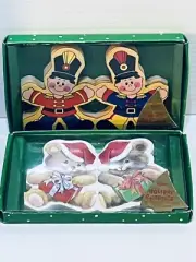 VINTAGE RUSS HOLIDAY CUTOUTS *Nutcracker & Teddy Bear* 9' PAPER GARLAND DECOR