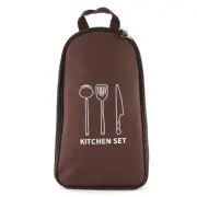 Multi Compartment Camping Cooking Utensils Bag Easy Transport and Storage