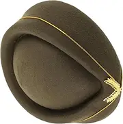 [Healeved] Fashionable Air Hostess Beret Hat for Women Classic Stewardess Cap Lightweight Comfortable Flight Attendant Hat Elegant Design