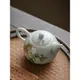 清雅汝窯茶壺琺瑯彩牡丹功夫茶具單品防燙側把泡茶器仿手繪單茶杯