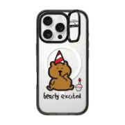 iPhone 16 Pro Impact Ring Stand Case MagSafe Compatible Bearly Excited