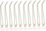Mobestech 10pcs Perfume Pendant Empty Bottle Hanging Ornament for Home Decorations for Home Essential Oil Diffusers Terrariums Car Diffuser Bottles Air Diffuser Mini Wooden