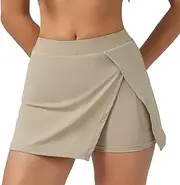 [Generic] Women's Mini Tennis Skirt 2025 Athletic Workout Cute Golf Skorts with Pockets Trendy Summer Beach Vacation Clothes