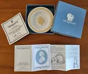 Wedgwood Wattle Miniature Plate - Cane on White Jasper Miniature Plate