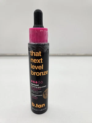 b.tan Dark Self Tan Drops for Face & Body | That Next Level Bronze - Darkest Gra