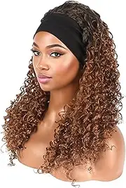 LeoLeozz Wigs Human Hair, Deep Wave Curly Wig Long Curly Lace Wigs with Breathable Mesh Cap Wear and Go Glueless, Realistic Hair Extensions, Fashion Headwear Hairwigs Fro Women Family Friends (Brown)