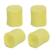 4 Rolls 1.5 In x 5 Yd Handmade Fringe Silk Chiffon Ribbon, Yellow