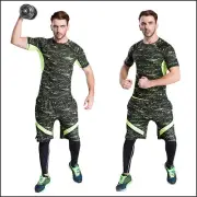 Men Compression Thermal Skin Base Layer Top Short Sleeve Sport Gym T-Shirt