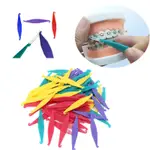20 件裝牙科彈性放置器用於牙套一次性正畸橡皮筋放置器掛鉤工具多色