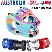 Cycling 31.8mm MTB Road Bike Stem Threadless Short Stem Mountain Bike Parts AU