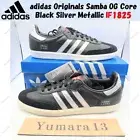 adidas Originals Samba OG Core Black Silver Metallic IF1825 Men's Size
