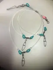 6 PACK ULTIMATE HANDMADE 250LB 150LB 100LB 80LB QUALITY RIGS NO HOOKS LUMO