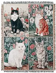 Peel Forest Wall hangings Blanket Tapestry Throws cat Kitty Sofa Couch Decor Rugs 50"X60"