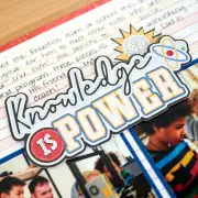 Creative Memories "Knowledge is Power" 9 Die Cuts (Debate, STEM, Chess)
