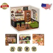 142-Piece Miniature Plastic House Kit - Interconnectable Diorama for Collectors