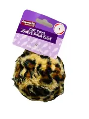 Leopard Ball FLUFF & TUFF Cat Toy 2.5 In
