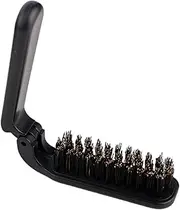 Folding Hair Brush Boar Bristles - Folding Beard Brush, collapsibles Pocket Hair Brush | Folding Boar Bristle Hair Brushes for Men, Folding Mustache Brush for Travel Home Daily