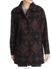69. Nwt Pendleton Mercer Island Coat Black/chocolate Bandolier $325 XL