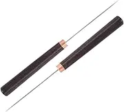 yuksok 2X Leather Awl Punch Tool Repair Tool Ergonomic Multipurpose with Wooden Handle Slender for Leather Crafts Quilting Stitching