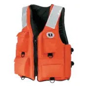 Mustang 4-Pocket Flotation Life Vest Orange XXXL 7XL MV3128T2-2-7XL-216 Boat