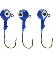 Arkie Lures K-14-20-100 Double Eye Painted Jig Heads- 1/4 oz- #20 Blue- 100 Pack