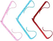 3 Pack Foldable Book Stand Plastic Reading Bracket Book Pages Holder, Book Support Clips for Reading Portable Book Stand Support Clamp