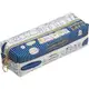 大賀屋 日貨 角落生物 雙面 筆袋 藍 雙拉鍊 化妝包 化妝袋 筆盒 置物盒 收納 SAN-X 正版 J00030499
