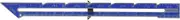 Dritz 7" Point Turner Seam Gauge, Nickel with Black Printing and Blue Slider
