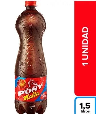PONY Malta sin Alcohol - Malt Beverage Non-Alcoholic Drink 1.5lt - from Colombia