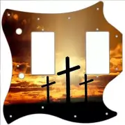 SG Standard Pickguard Custom Gibson Graphical Guitar Pick Guard Three Crosses 2