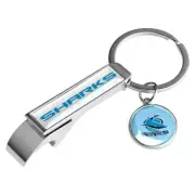Cronulla Sharks NRL Metal Keyring Bottle opener with Pendant Man Cave Gift
