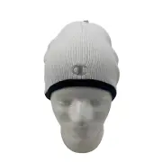 Champion Beanie Youth OSFM One Size White Soft Warm Winter Knitted Snow Hat