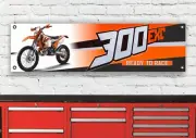 BR424B KTM 300 EXC 2016 INSPIRED WORKSHOP BANNER SIGN GARAGE POSTER