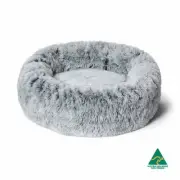 Snooza Calming Soothing Cuddler Dog Bed Silver Medium