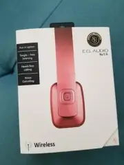 E.G. AUDIO Wireless Bluetooth Noise Cancel Headphones, Built in Mic,NEW..